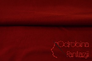 Dzianina bawełniana jersey bordo